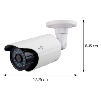 KAMERA TUBOWA ANALOG/AHD/TVI/CVI EASYCAM  EC-832-SWH 720p 3.6mm IR25 12VDC